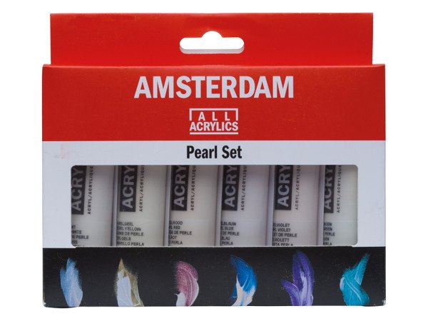 Amsterdam Standard 20ml – Sett 6 ass. Pearl-farger