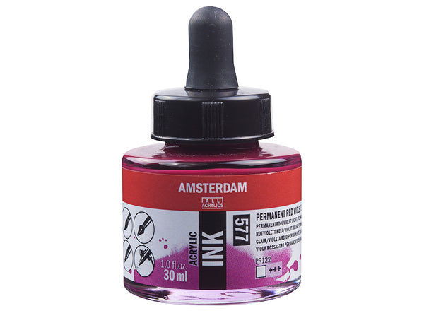 Amsterdam Ink 30ml – 577 Permament Red Violet Light