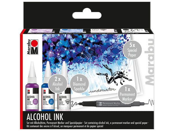 Marabu Alcohol Ink Set – UNDERWATER