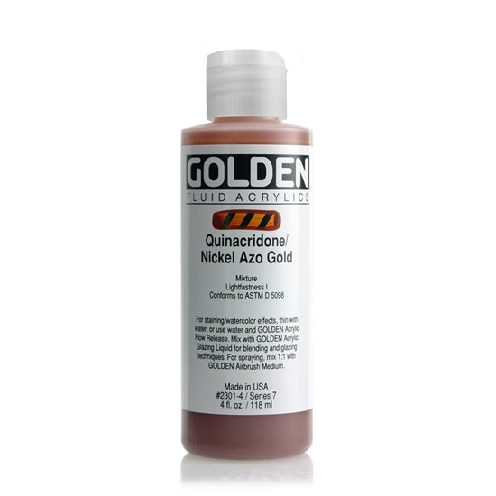 Golden Fluid 118 ml 23014  Quinacridone Nickel azo Gold S7