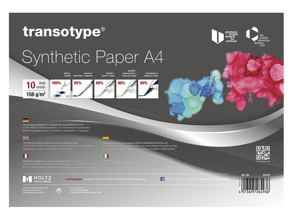 Transotype Synthetic Paper A4 – 10ark 158g