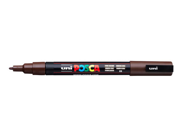 POSCA PC-3M – Dark Brown - Fine 0,9-1,3mm