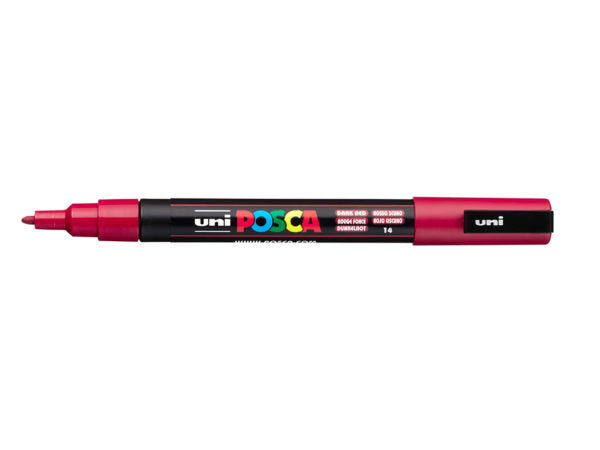 POSCA PC-3M – Dark Red - Fine 0,9-1,3mm