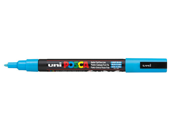 Uni POSCA PC-3M – Fine 0,9-1,3mm – Light Blue