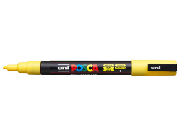 POSCA PC-3M – Yellow - Fine 0,9-1,3mm